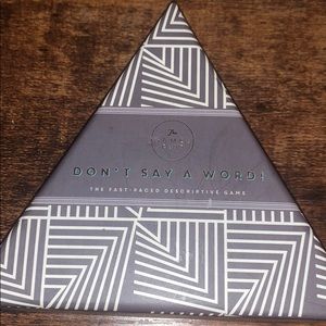 Don’t say a word card game